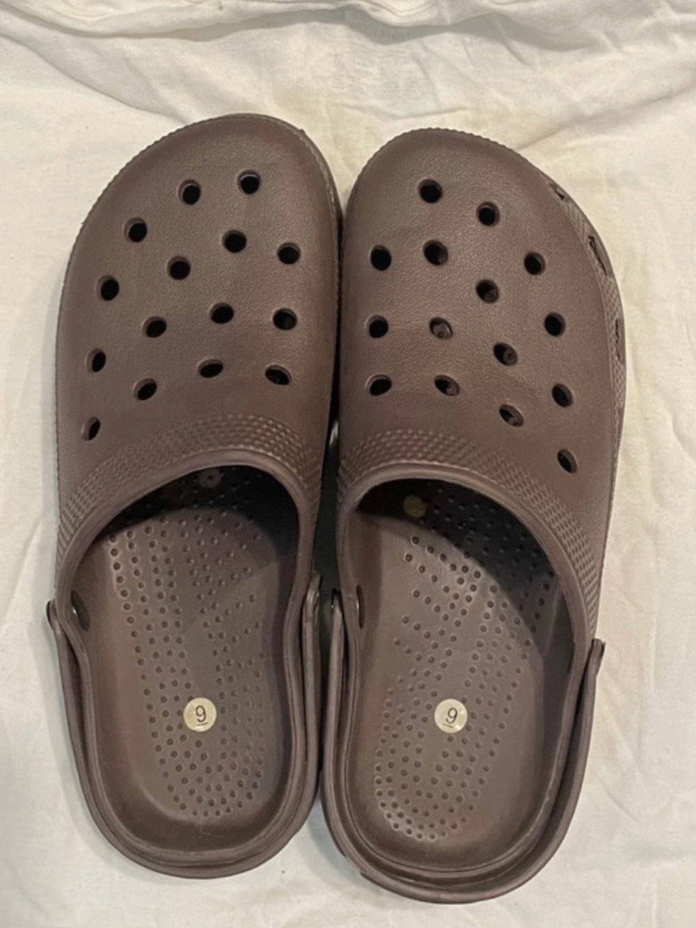 Brown Casual Rubber Clogs/Slip-On Shoes